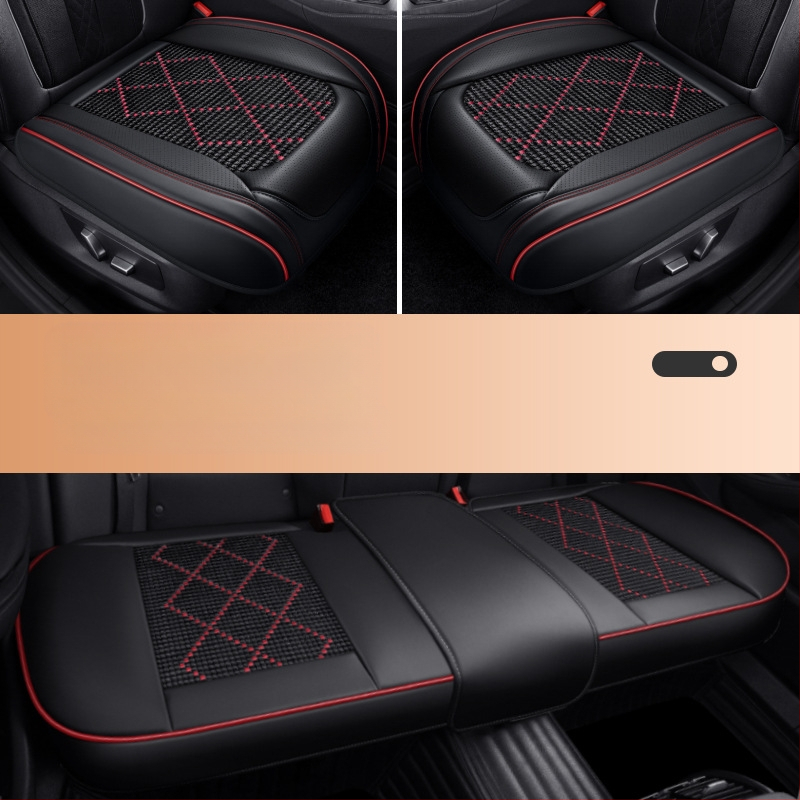 Dr. Jie automašīnas sēdekļa spilvens, universāls vasaras dzesēšanas spilvens, ledus zīda sēdekļa spilvens, Nappa ādas trīsdaļīgs komplekts, viengabalains sēdekļa spilvens