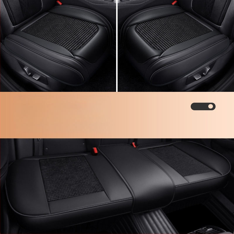 Dr. Jie automašīnas sēdekļa spilvens, universāls vasaras dzesēšanas spilvens, ledus zīda sēdekļa spilvens, Nappa ādas trīsdaļīgs komplekts, viengabalains sēdekļa spilvens