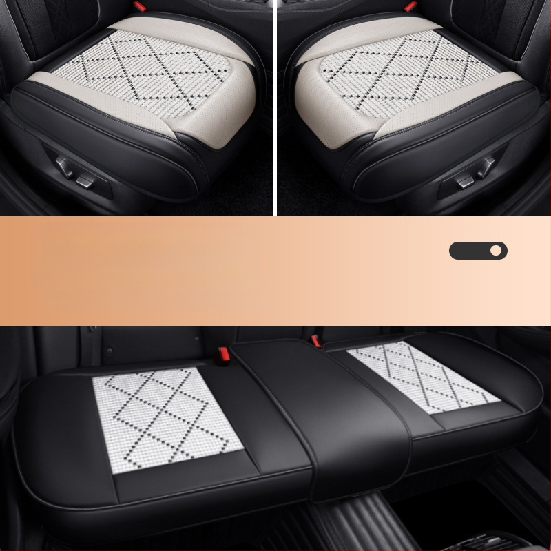 Dr. Jie automašīnas sēdekļa spilvens, universāls vasaras dzesēšanas spilvens, ledus zīda sēdekļa spilvens, Nappa ādas trīsdaļīgs komplekts, viengabalains sēdekļa spilvens