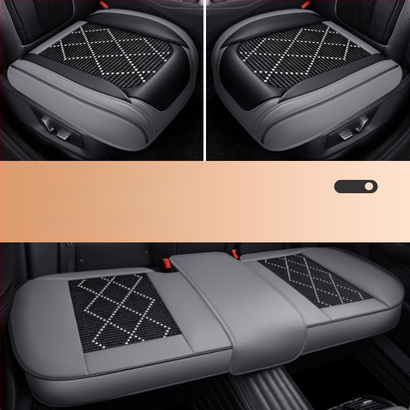 Dr. Jie automašīnas sēdekļa spilvens, universāls vasaras dzesēšanas spilvens, ledus zīda sēdekļa spilvens, Nappa ādas trīsdaļīgs komplekts, viengabalains sēdekļa spilvens