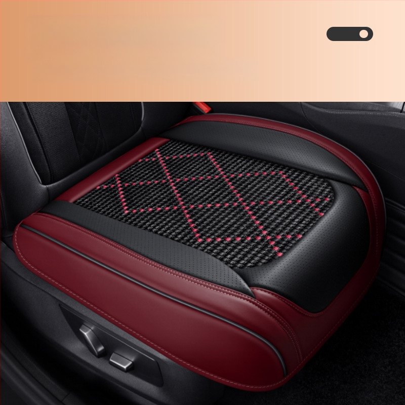 Dr. Jie automašīnas sēdekļa spilvens, universāls vasaras dzesēšanas spilvens, ledus zīda sēdekļa spilvens, Nappa ādas trīsdaļīgs komplekts, viengabalains sēdekļa spilvens