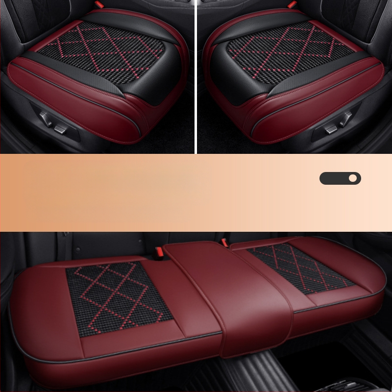 Dr. Jie automašīnas sēdekļa spilvens, universāls vasaras dzesēšanas spilvens, ledus zīda sēdekļa spilvens, Nappa ādas trīsdaļīgs komplekts, viengabalains sēdekļa spilvens