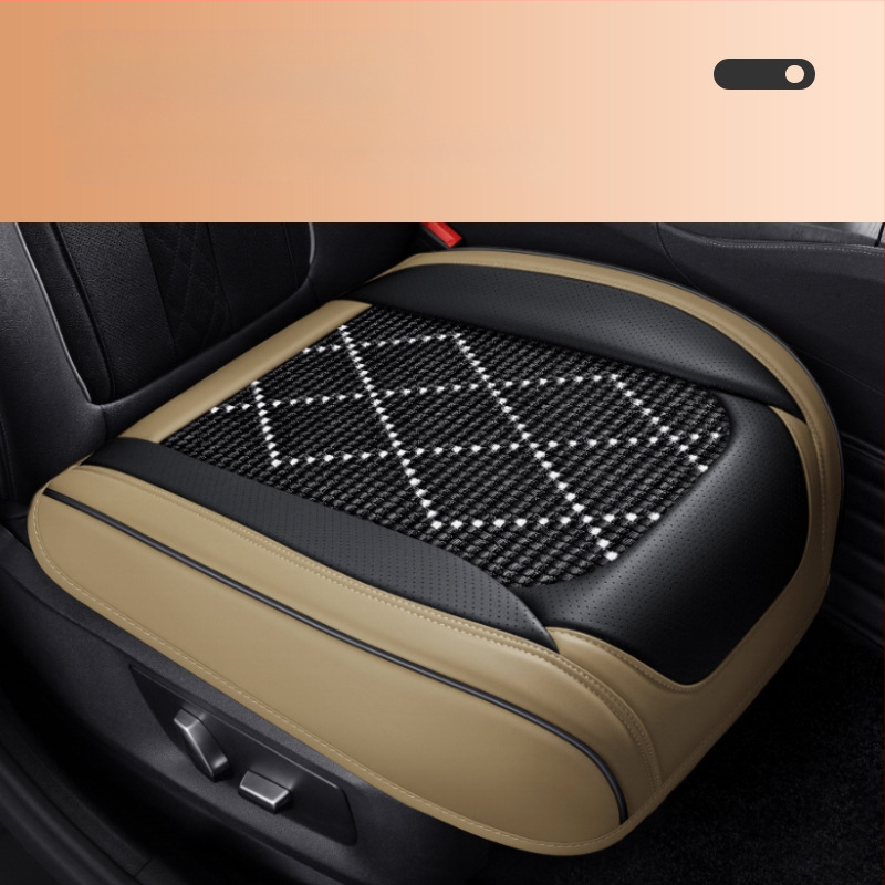 Dr. Jie automašīnas sēdekļa spilvens, universāls vasaras dzesēšanas spilvens, ledus zīda sēdekļa spilvens, Nappa ādas trīsdaļīgs komplekts, viengabalains sēdekļa spilvens