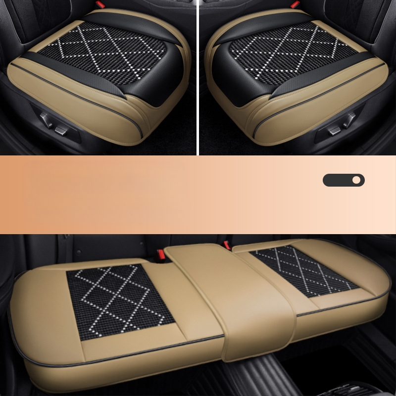 Dr. Jie automašīnas sēdekļa spilvens, universāls vasaras dzesēšanas spilvens, ledus zīda sēdekļa spilvens, Nappa ādas trīsdaļīgs komplekts, viengabalains sēdekļa spilvens