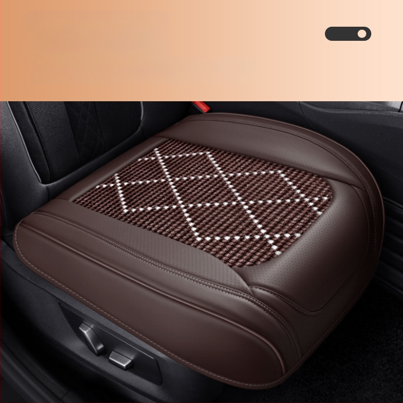 Dr. Jie automašīnas sēdekļa spilvens, universāls vasaras dzesēšanas spilvens, ledus zīda sēdekļa spilvens, Nappa ādas trīsdaļīgs komplekts, viengabalains sēdekļa spilvens