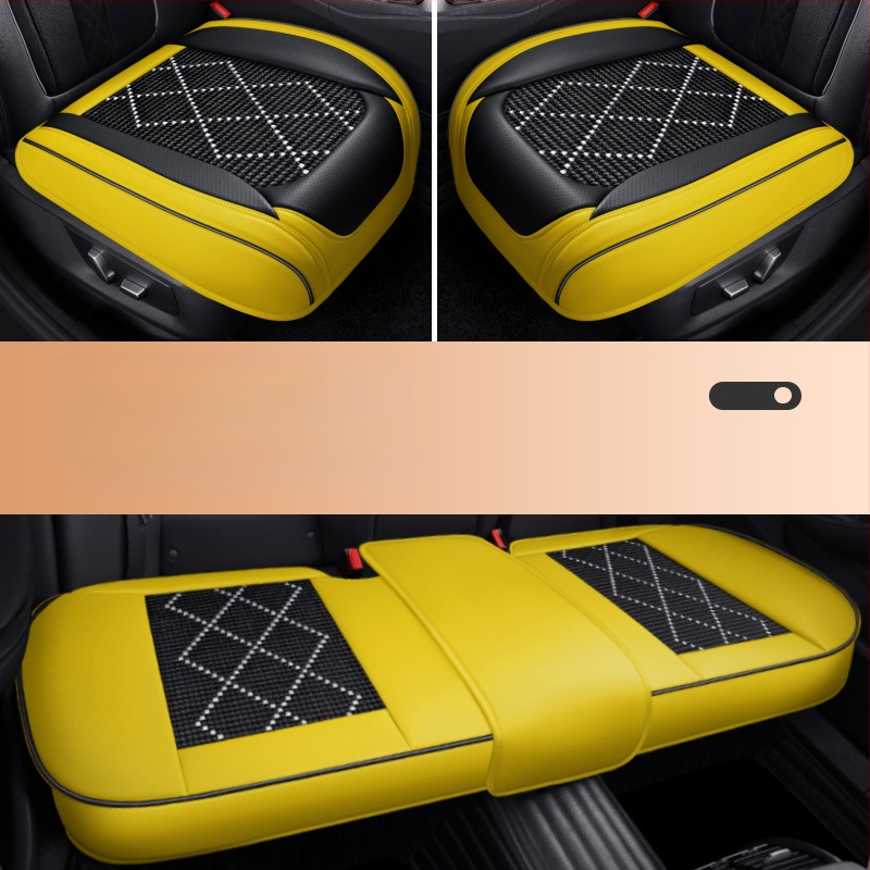 Dr. Jie automašīnas sēdekļa spilvens, universāls vasaras dzesēšanas spilvens, ledus zīda sēdekļa spilvens, Nappa ādas trīsdaļīgs komplekts, viengabalains sēdekļa spilvens