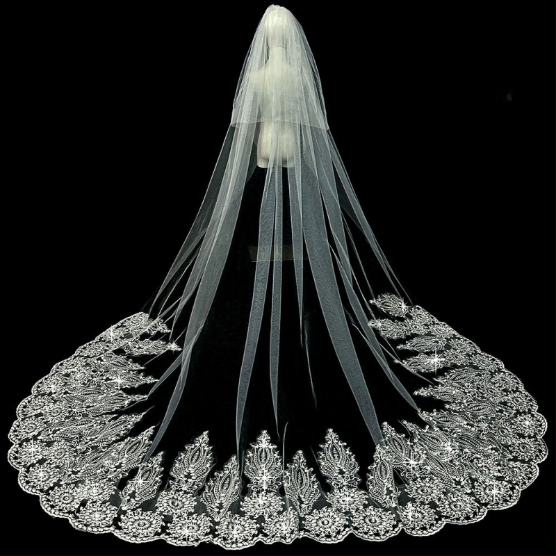 Nuotakos vestuvių pagrindinė vestuvinė suknelė, šydas, super nemirtingas mori, korėjietiško stiliaus ilgauodegis nėriniuotas šydas, aksesuarai