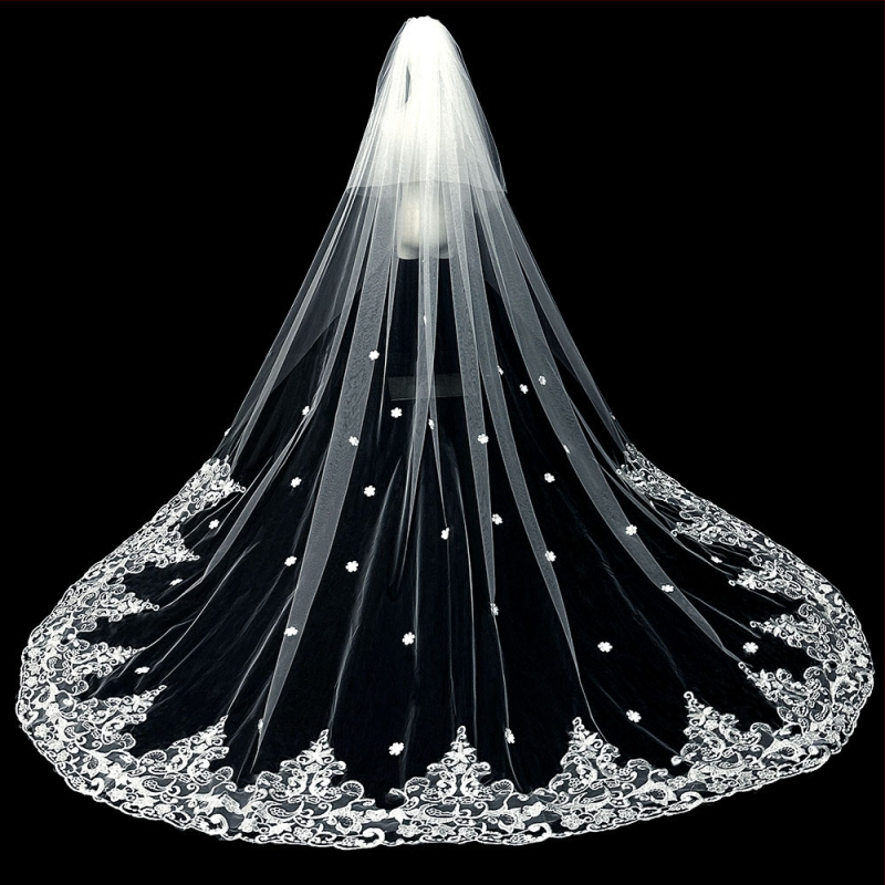 Nuotakos vestuvių pagrindinė vestuvinė suknelė, šydas, super nemirtingas mori, korėjietiško stiliaus ilgauodegis nėriniuotas šydas, aksesuarai