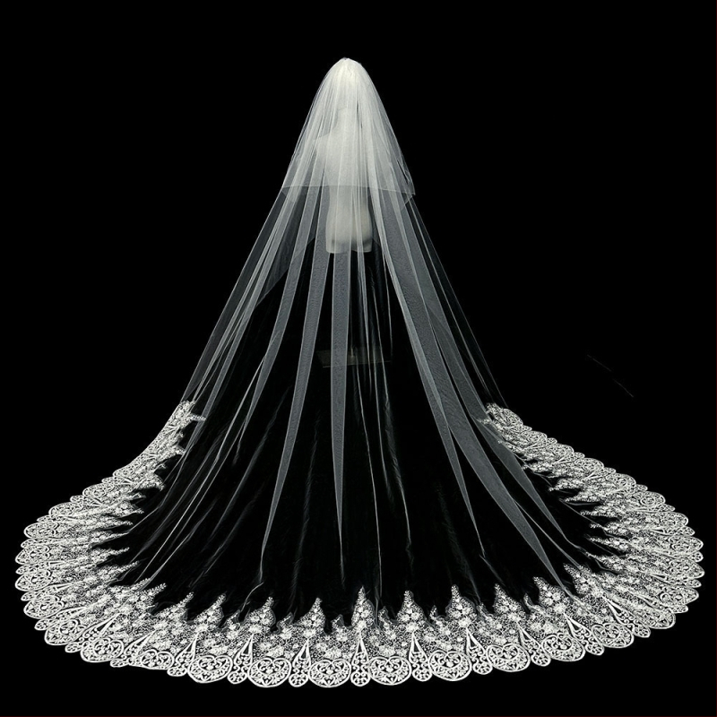 Nuotakos vestuvių pagrindinė vestuvinė suknelė, šydas, super nemirtingas mori, korėjietiško stiliaus ilgauodegis nėriniuotas šydas, aksesuarai