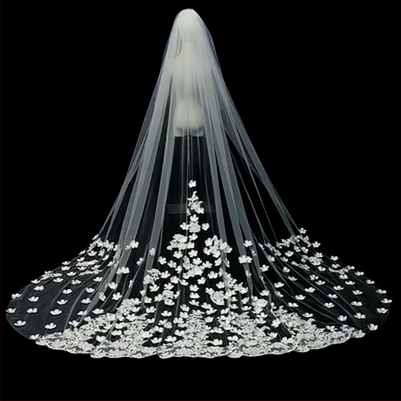 Nuotakos vestuvių pagrindinė vestuvinė suknelė, šydas, super nemirtingas mori, korėjietiško stiliaus ilgauodegis nėriniuotas šydas, aksesuarai