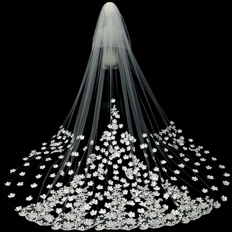 Nuotakos vestuvių pagrindinė vestuvinė suknelė, šydas, super nemirtingas mori, korėjietiško stiliaus ilgauodegis nėriniuotas šydas, aksesuarai