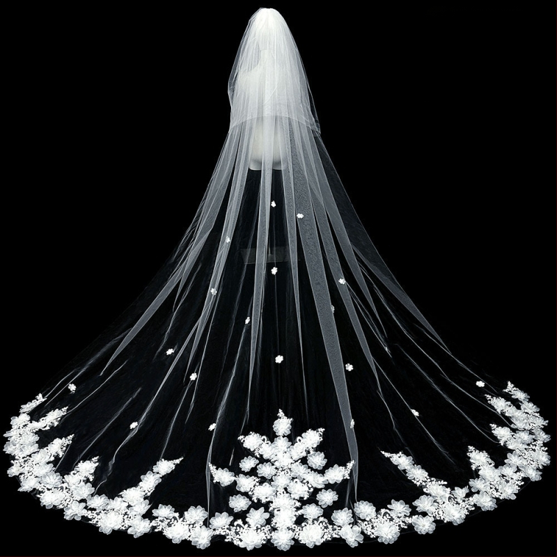 Nuotakos vestuvių pagrindinė vestuvinė suknelė, šydas, super nemirtingas mori, korėjietiško stiliaus ilgauodegis nėriniuotas šydas, aksesuarai