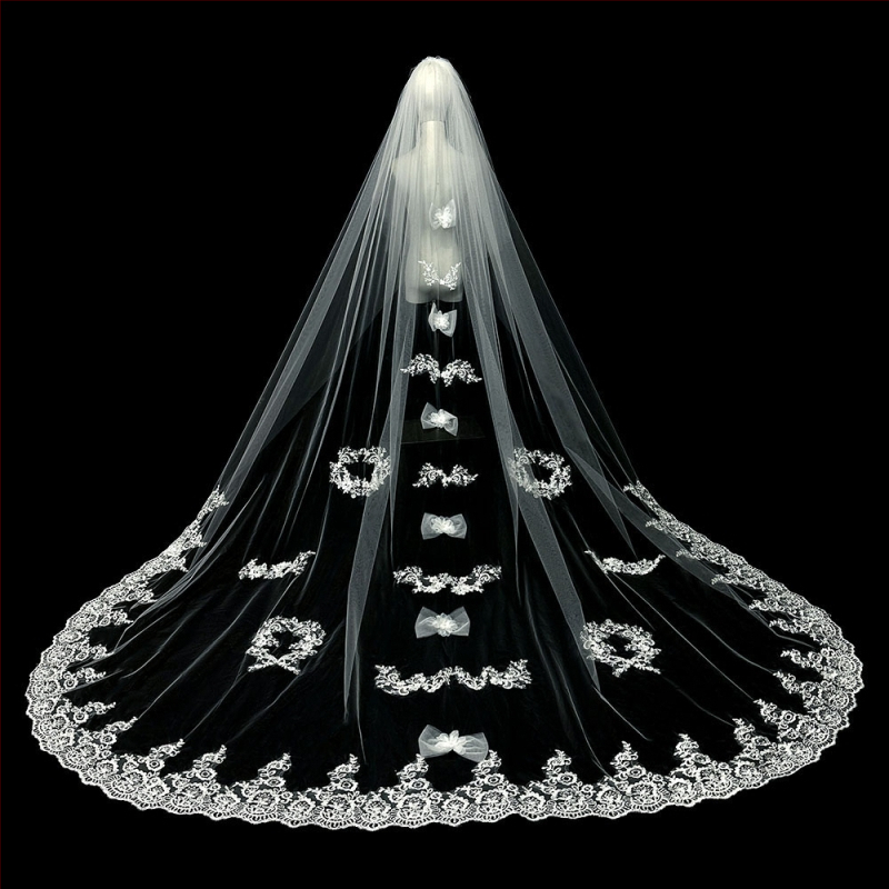 Nuotakos vestuvių pagrindinė vestuvinė suknelė, šydas, super nemirtingas mori, korėjietiško stiliaus ilgauodegis nėriniuotas šydas, aksesuarai