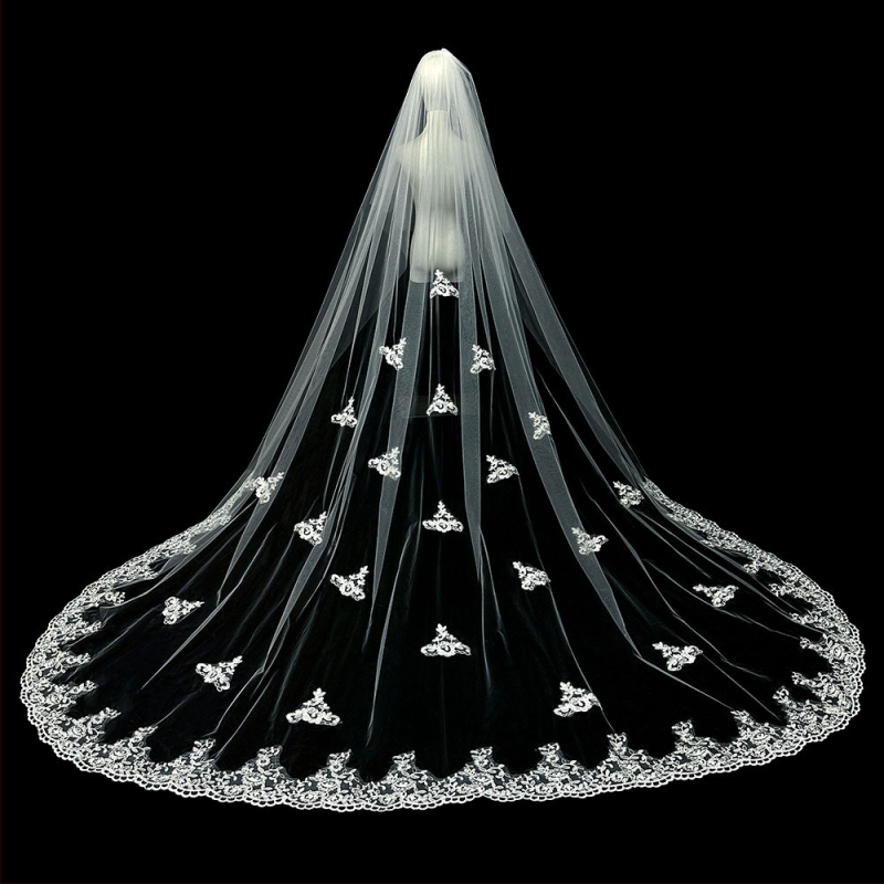 Nuotakos vestuvių pagrindinė vestuvinė suknelė, šydas, super nemirtingas mori, korėjietiško stiliaus ilgauodegis nėriniuotas šydas, aksesuarai