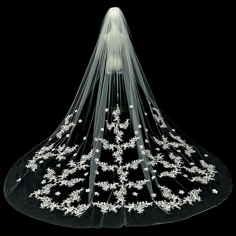 Nuotakos vestuvių pagrindinė vestuvinė suknelė, šydas, super nemirtingas mori, korėjietiško stiliaus ilgauodegis nėriniuotas šydas, aksesuarai