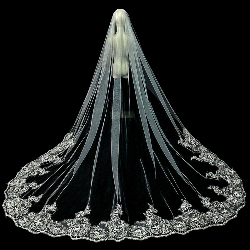 Nuotakos vestuvių pagrindinė vestuvinė suknelė, šydas, super nemirtingas mori, korėjietiško stiliaus ilgauodegis nėriniuotas šydas, aksesuarai