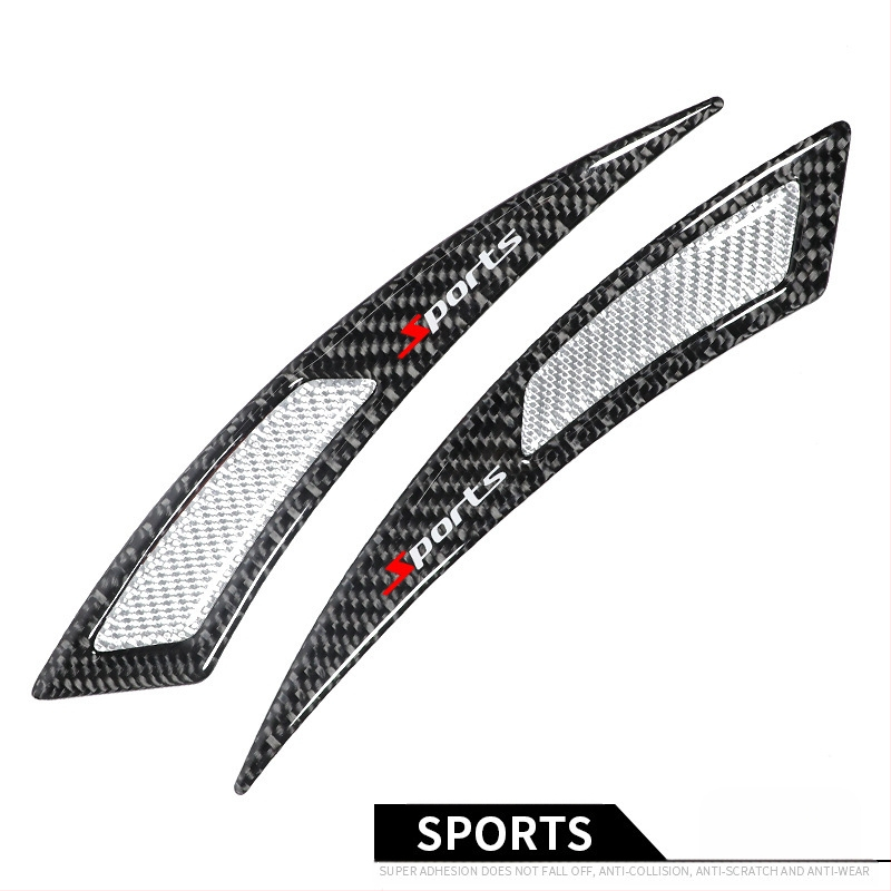 Uue auto ratta kulmude kokkupõrkevastane riba modifitseeritud universaalne päris süsinikkiust kokkupõrkevastane kriimustuskindel liim kokkupõrkevastane kleebis dekoratiivriba