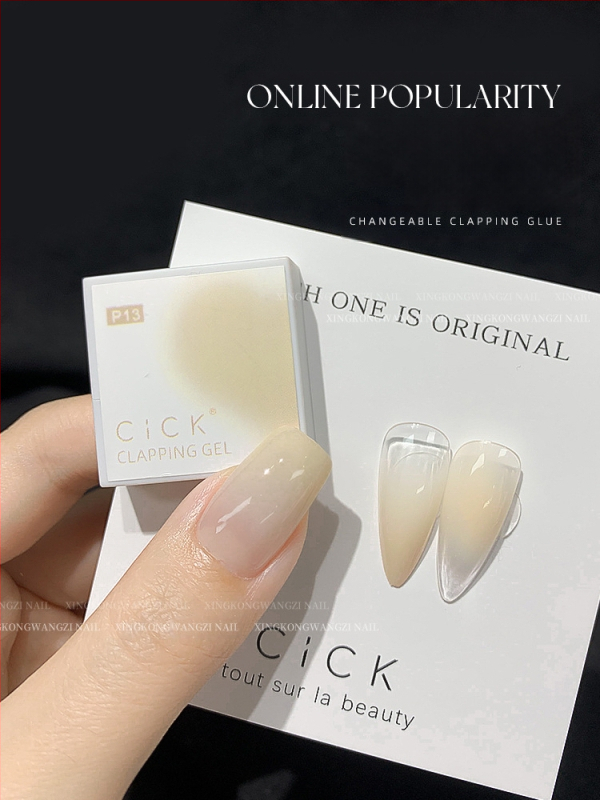 Maniküür Ümmargune ots Terav gradientkäsn Pea Poke Pen Pat Liim Määrdunud Põsepuna Värvitud DIY Küünesalongi Tööriist