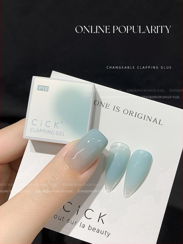 Maniküür Ümmargune ots Terav gradientkäsn Pea Poke Pen Pat Liim Määrdunud Põsepuna Värvitud DIY Küünesalongi Tööriist