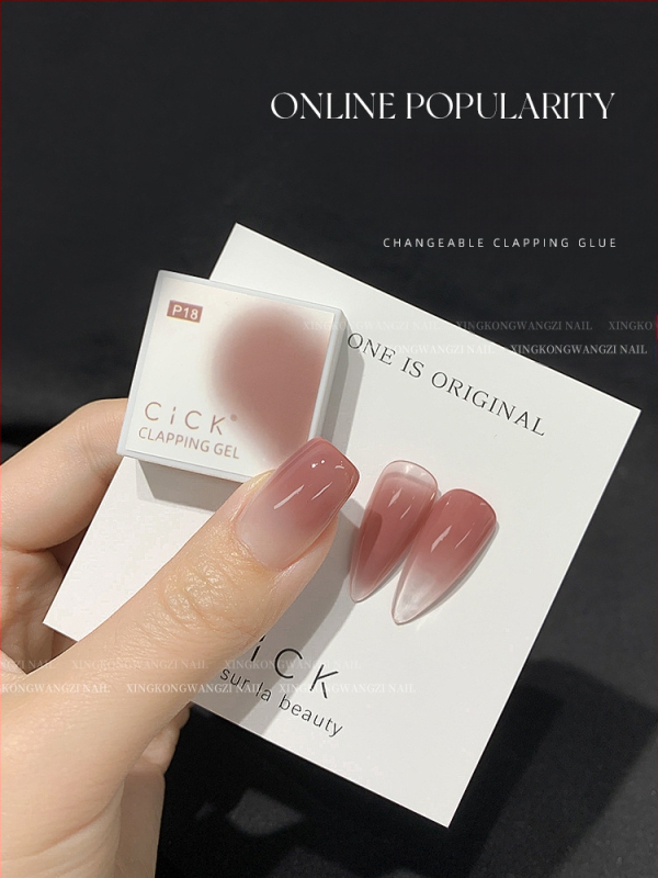 Maniküür Ümmargune ots Terav gradientkäsn Pea Poke Pen Pat Liim Määrdunud Põsepuna Värvitud DIY Küünesalongi Tööriist