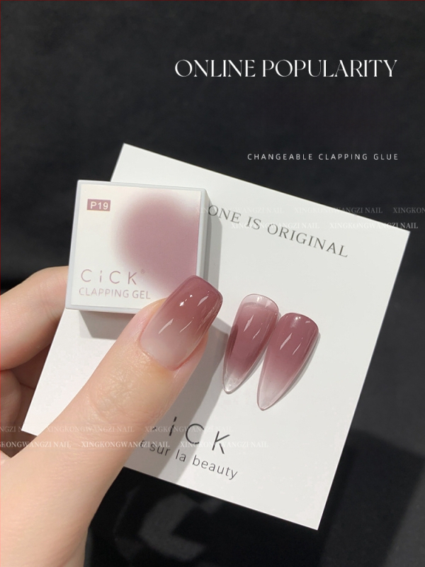 Maniküür Ümmargune ots Terav gradientkäsn Pea Poke Pen Pat Liim Määrdunud Põsepuna Värvitud DIY Küünesalongi Tööriist