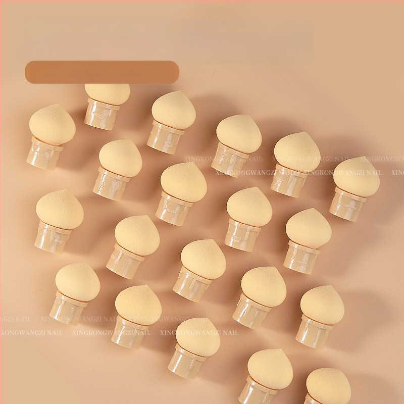 Maniküür Ümmargune ots Terav gradientkäsn Pea Poke Pen Pat Liim Määrdunud Põsepuna Värvitud DIY Küünesalongi Tööriist