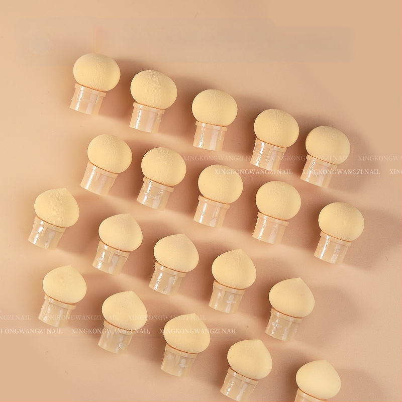 Maniküür Ümmargune ots Terav gradientkäsn Pea Poke Pen Pat Liim Määrdunud Põsepuna Värvitud DIY Küünesalongi Tööriist