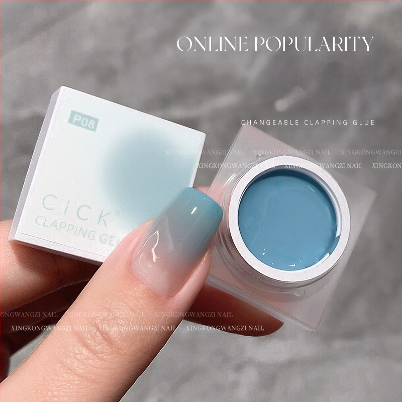 Maniküür Ümmargune ots Terav gradientkäsn Pea Poke Pen Pat Liim Määrdunud Põsepuna Värvitud DIY Küünesalongi Tööriist