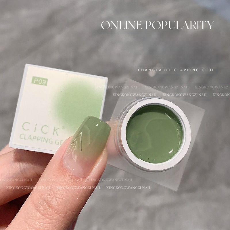 Maniküür Ümmargune ots Terav gradientkäsn Pea Poke Pen Pat Liim Määrdunud Põsepuna Värvitud DIY Küünesalongi Tööriist