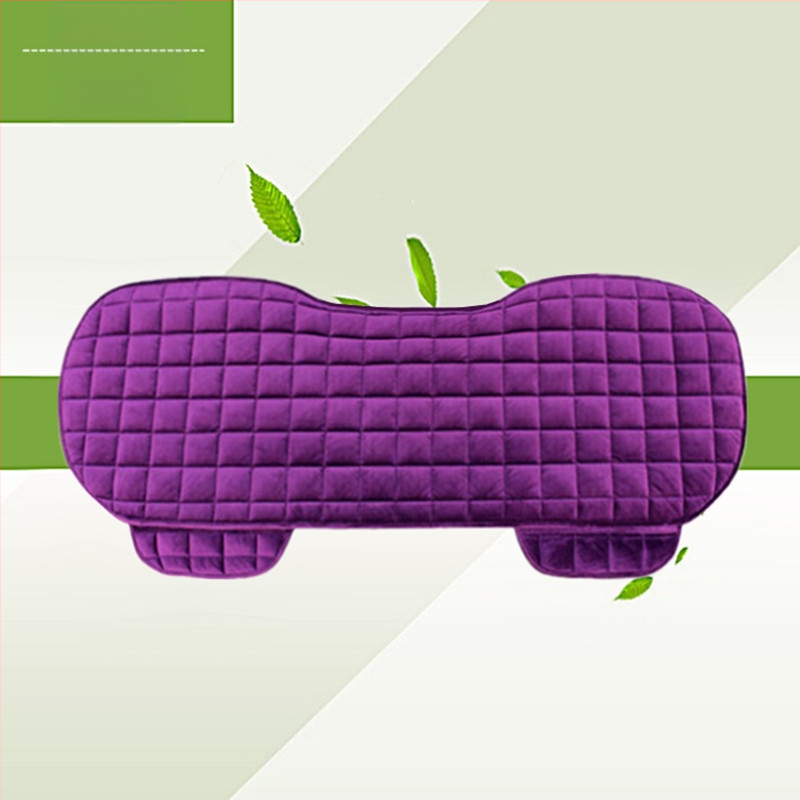 Talvine autoistmepadi ilma seljatoeta, ruudukujuline tikitud pehme, paelteta, soe kolmeosaline esi- ja tagarea ühe istmepadi