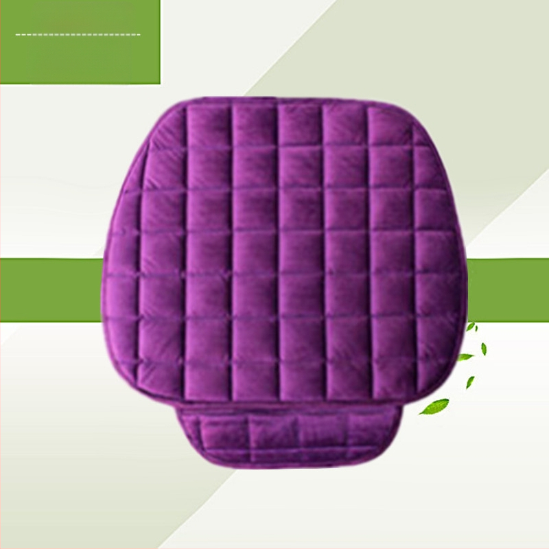 Talvine autoistmepadi ilma seljatoeta, ruudukujuline tikitud pehme, paelteta, soe kolmeosaline esi- ja tagarea ühe istmepadi