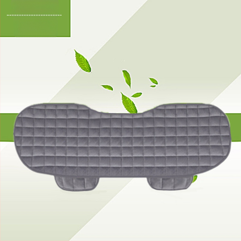 Talvine autoistmepadi ilma seljatoeta, ruudukujuline tikitud pehme, paelteta, soe kolmeosaline esi- ja tagarea ühe istmepadi