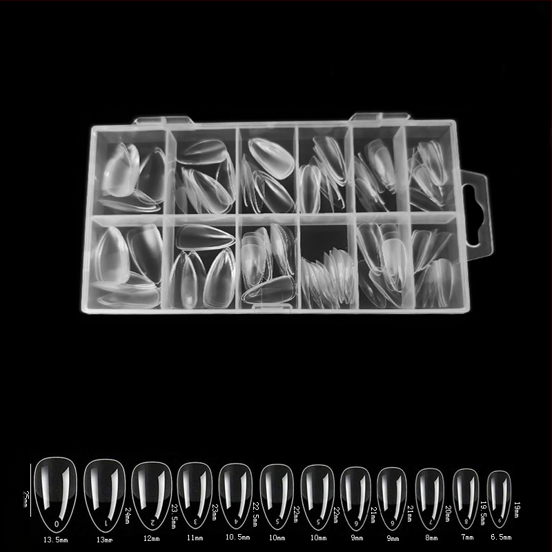 600 karbis küünekunsti küünetükki, volditud, jäljeta, nikerdamata, täiskleebisega, poolmatt, lühike, ruudukujuline, balleti kunstküüneplaaster