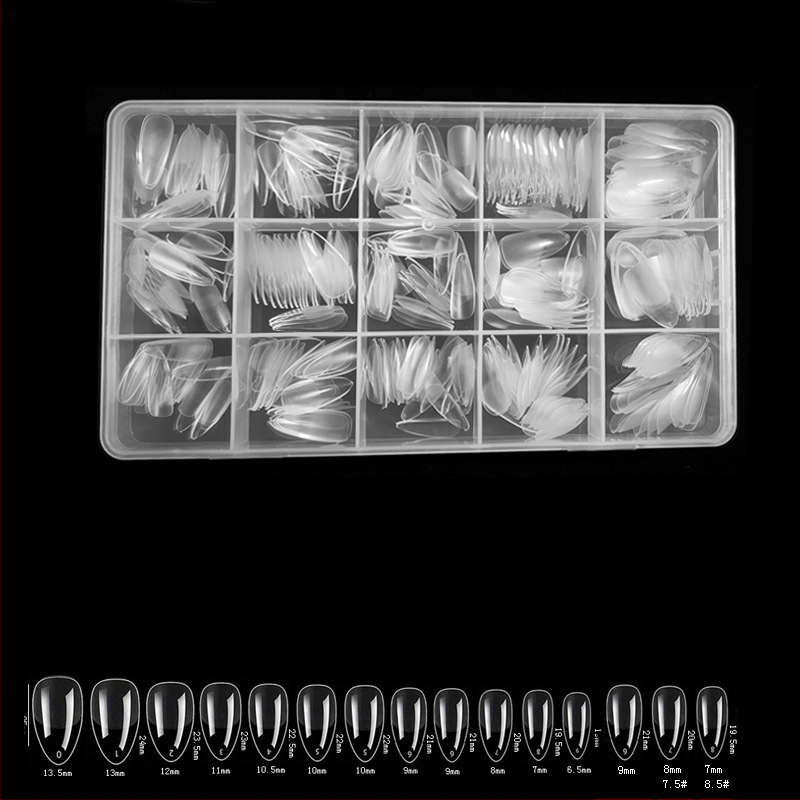 600 karbis küünekunsti küünetükki, volditud, jäljeta, nikerdamata, täiskleebisega, poolmatt, lühike, ruudukujuline, balleti kunstküüneplaaster