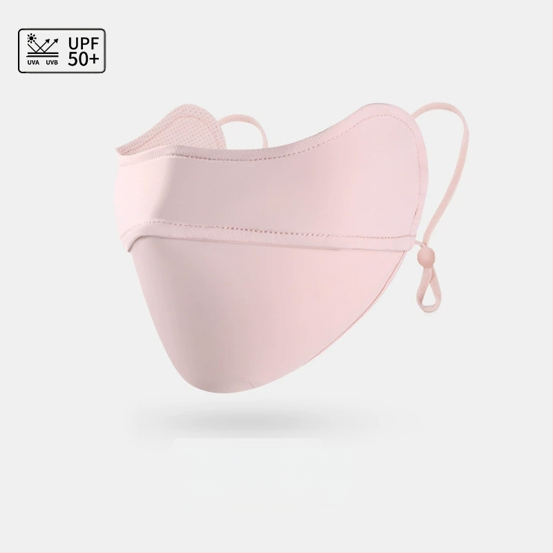 Γυναικεία Μάσκα Αντηλιακής Προστασίας για Γωνία Ματιών, Αναπνέουσα, Καλοκαιρινή, Αντι-υπεριώδης, Ντεγκραντέ, Πάγος, Μεταξωτή Στερεοφωνική Μάσκα Σκίασης UPF50