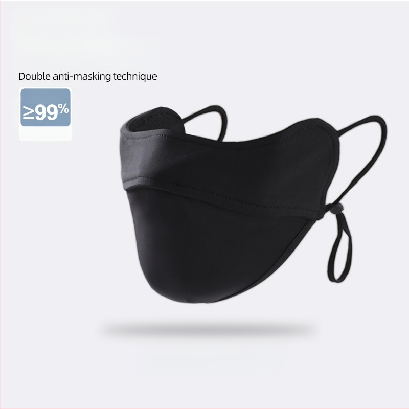 Opaľovací krém na oči, dámska priedušná letná maska s anti-ultrafialovým gradientom, ľadovo hodvábna stereo slnečná maska UPF50