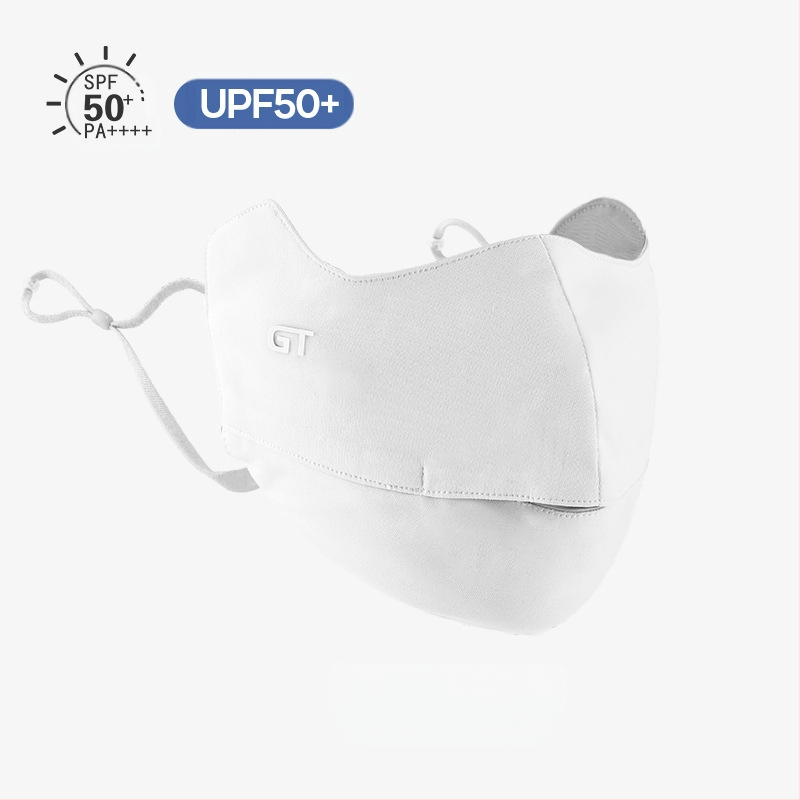 Γυναικεία Μάσκα Αντηλιακής Προστασίας για Γωνία Ματιών, Αναπνέουσα, Καλοκαιρινή, Αντι-υπεριώδης, Ντεγκραντέ, Πάγος, Μεταξωτή Στερεοφωνική Μάσκα Σκίασης UPF50