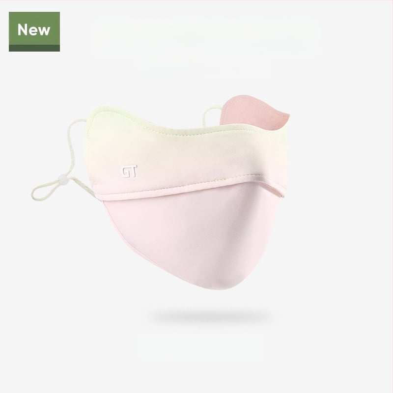 Γυναικεία Μάσκα Αντηλιακής Προστασίας για Γωνία Ματιών, Αναπνέουσα, Καλοκαιρινή, Αντι-υπεριώδης, Ντεγκραντέ, Πάγος, Μεταξωτή Στερεοφωνική Μάσκα Σκίασης UPF50