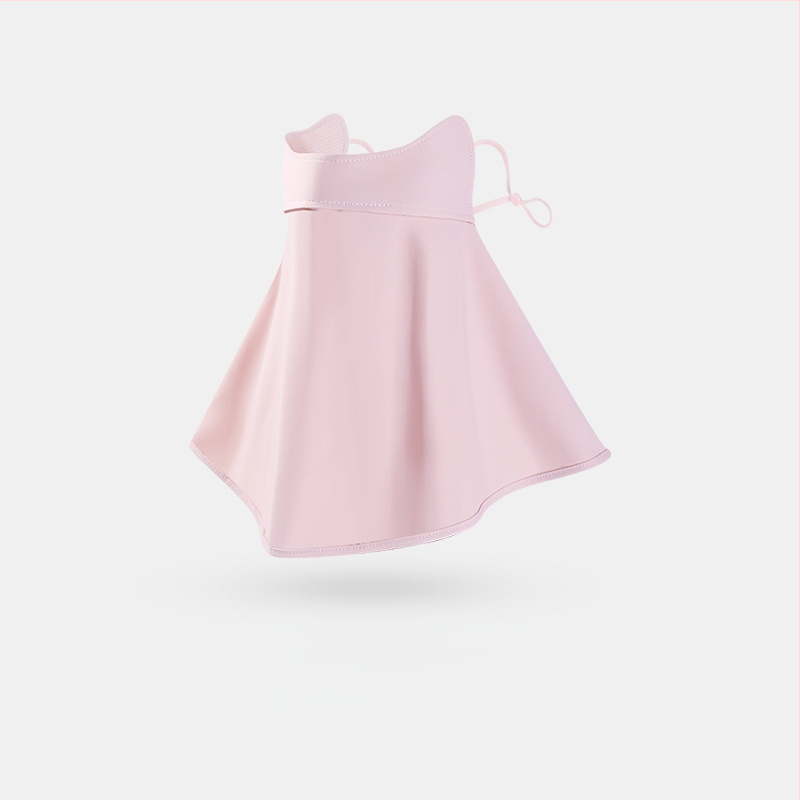 Γυναικεία Μάσκα Αντηλιακής Προστασίας για Γωνία Ματιών, Αναπνέουσα, Καλοκαιρινή, Αντι-υπεριώδης, Ντεγκραντέ, Πάγος, Μεταξωτή Στερεοφωνική Μάσκα Σκίασης UPF50