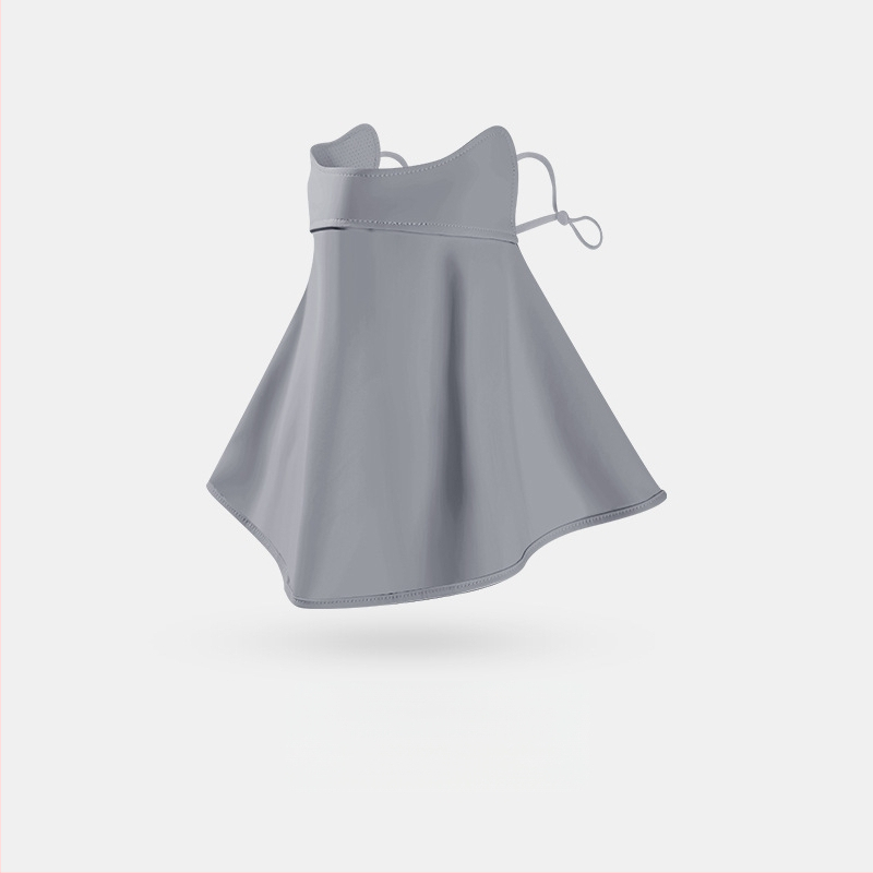 Γυναικεία Μάσκα Αντηλιακής Προστασίας για Γωνία Ματιών, Αναπνέουσα, Καλοκαιρινή, Αντι-υπεριώδης, Ντεγκραντέ, Πάγος, Μεταξωτή Στερεοφωνική Μάσκα Σκίασης UPF50