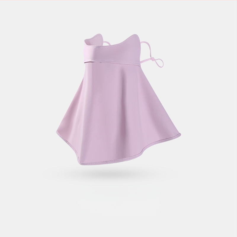 Γυναικεία Μάσκα Αντηλιακής Προστασίας για Γωνία Ματιών, Αναπνέουσα, Καλοκαιρινή, Αντι-υπεριώδης, Ντεγκραντέ, Πάγος, Μεταξωτή Στερεοφωνική Μάσκα Σκίασης UPF50