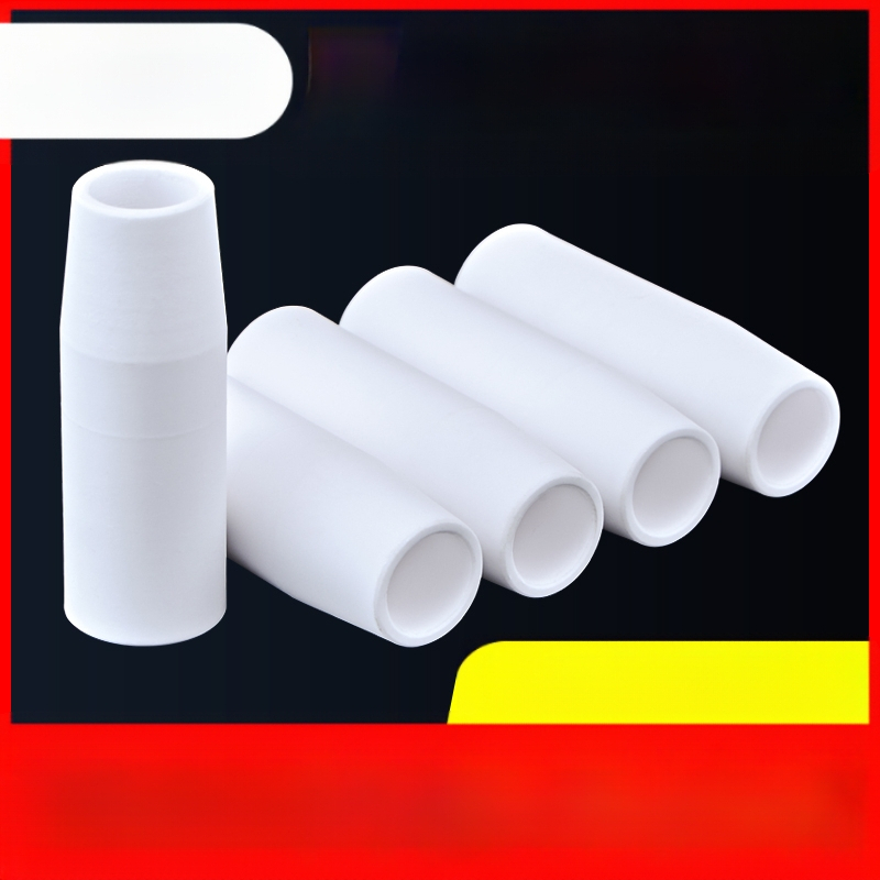 1K kaitseotsik Euroopa gaasiga varjestatud keevituspüstoli lisatarvikud õhuvaba kaitsehülssotsik 200A keraamiline kahe varjestusega keevitusmasina portselanotsik