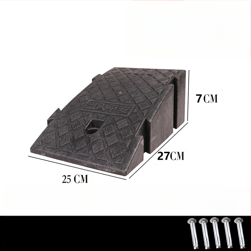 Μαξιλάρι για να ανεβείτε στο αυτοκίνητο, τον δρόμο και την άκρη του δρόμου, πλαστικό μαξιλάρι κατωφλιού οικιακής χρήσης, μαξιλάρι τριγωνικής κλίσης σκαλοπατιού, μαξιλάρι σκαλοπατιού με κλίση δοντιού