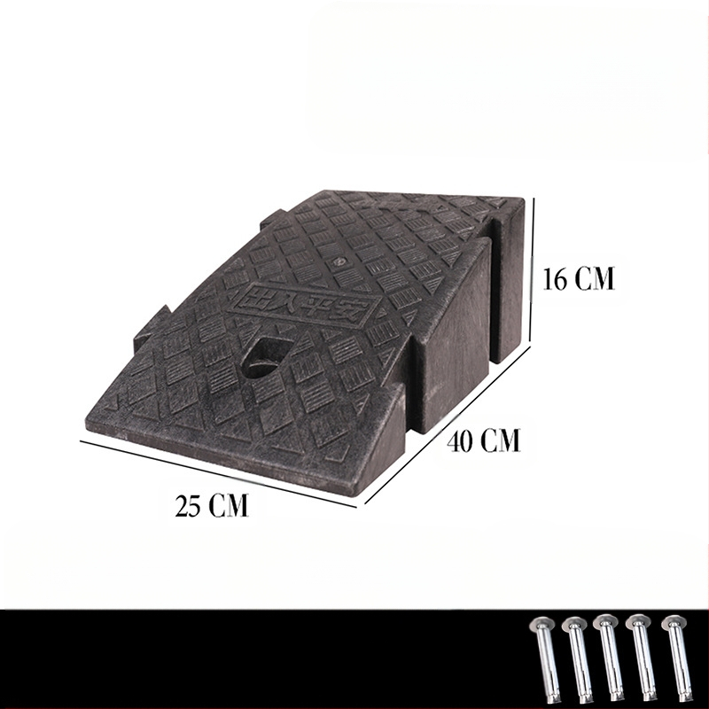 Μαξιλάρι για να ανεβείτε στο αυτοκίνητο, τον δρόμο και την άκρη του δρόμου, πλαστικό μαξιλάρι κατωφλιού οικιακής χρήσης, μαξιλάρι τριγωνικής κλίσης σκαλοπατιού, μαξιλάρι σκαλοπατιού με κλίση δοντιού