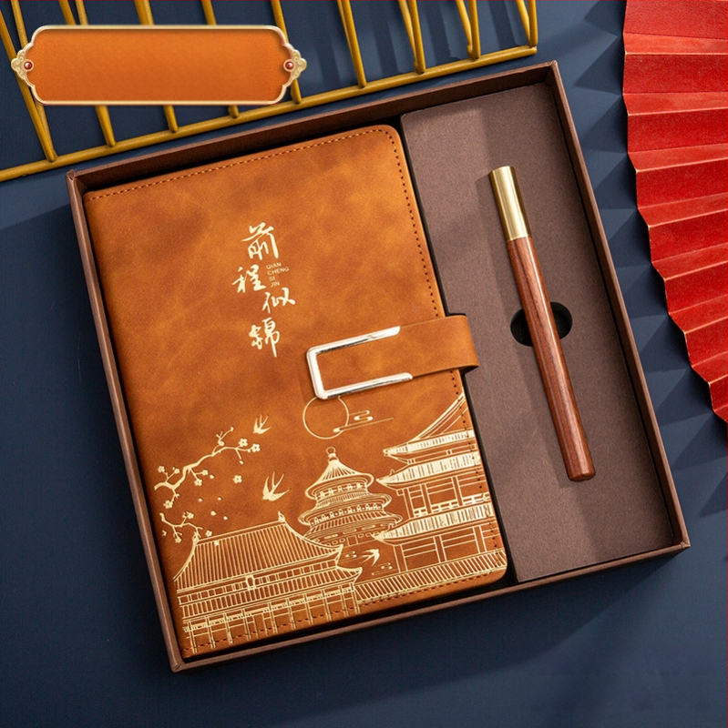 Poklon kutija za bilježnicu, odijelo za ispis, logotip National Tide, poslovni poklon, zadebljani blok A5, knjiga za sastanke tvrtke