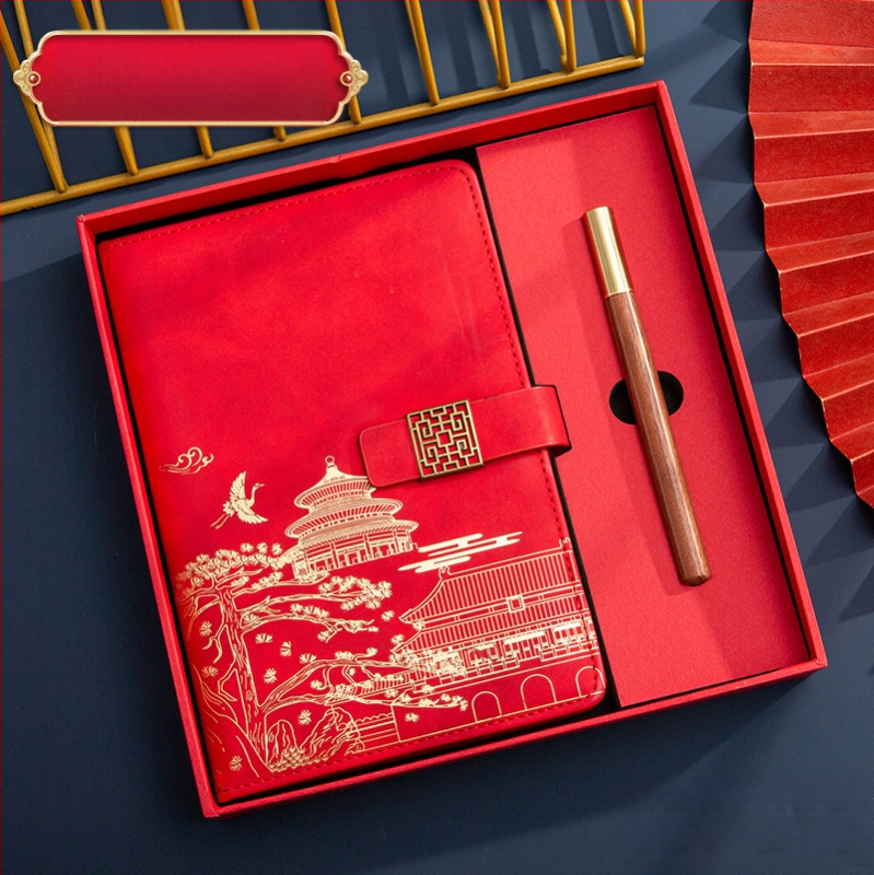 Poklon kutija za bilježnicu, odijelo za ispis, logotip National Tide, poslovni poklon, zadebljani blok A5, knjiga za sastanke tvrtke