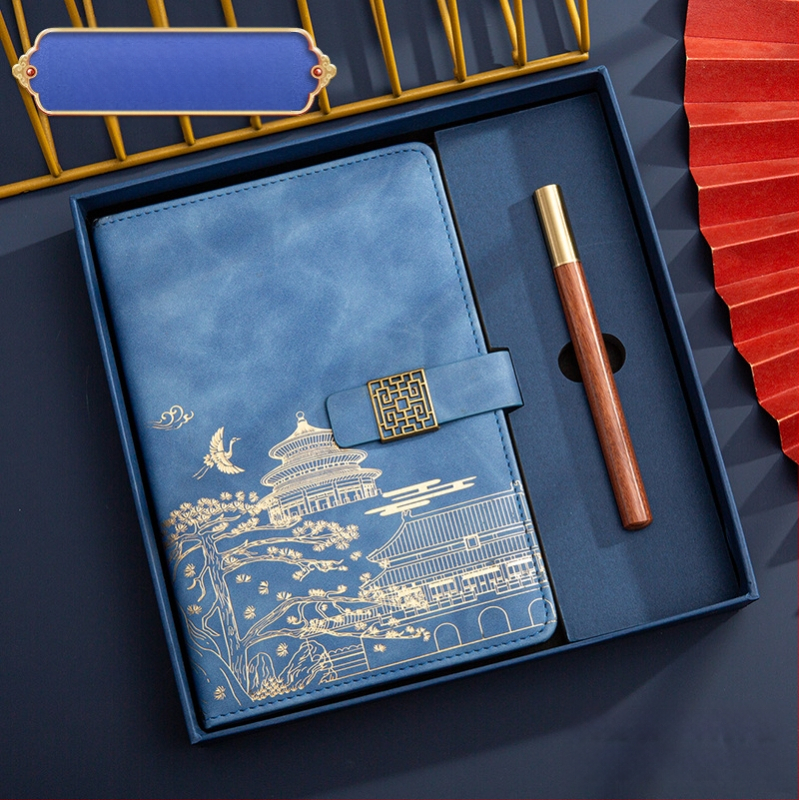 Poklon kutija za bilježnicu, odijelo za ispis, logotip National Tide, poslovni poklon, zadebljani blok A5, knjiga za sastanke tvrtke