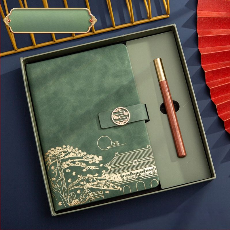 Poklon kutija za bilježnicu, odijelo za ispis, logotip National Tide, poslovni poklon, zadebljani blok A5, knjiga za sastanke tvrtke