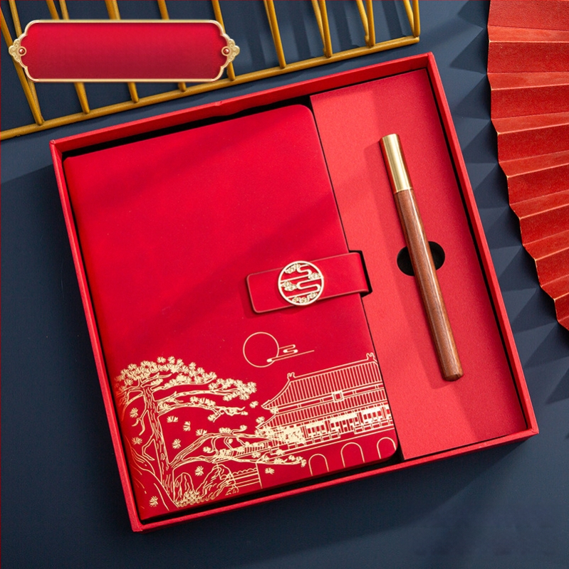 Poklon kutija za bilježnicu, odijelo za ispis, logotip National Tide, poslovni poklon, zadebljani blok A5, knjiga za sastanke tvrtke