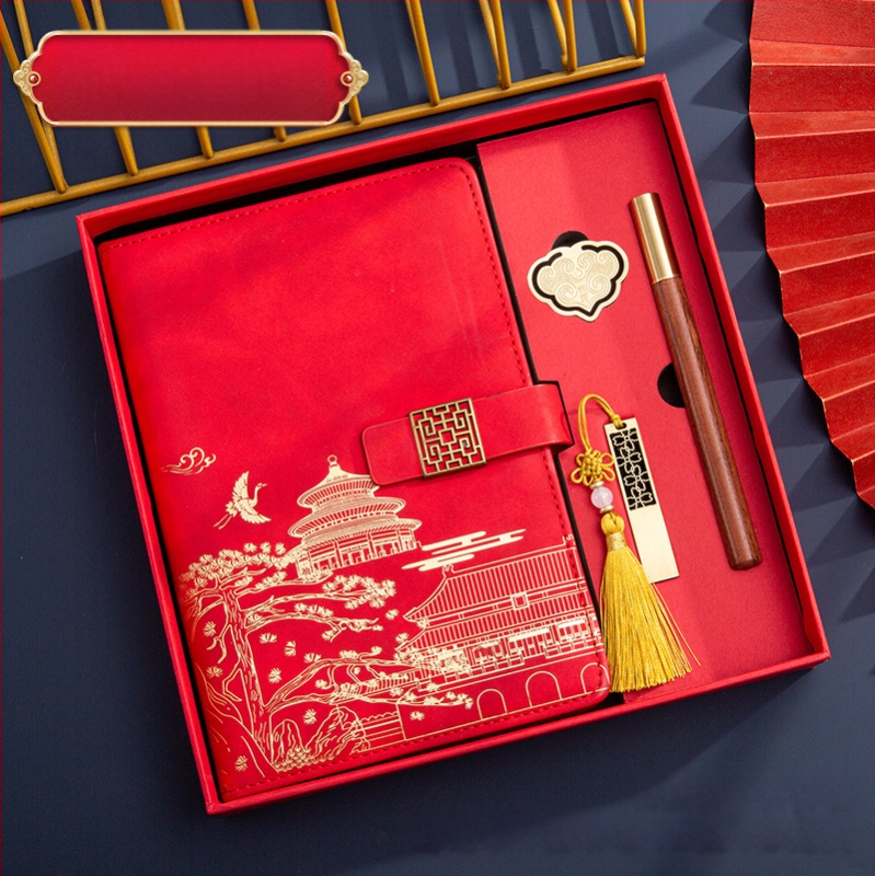 Poklon kutija za bilježnicu, odijelo za ispis, logotip National Tide, poslovni poklon, zadebljani blok A5, knjiga za sastanke tvrtke